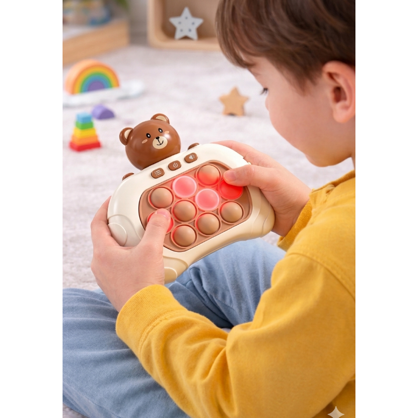 ToyHouse™ Işıklı Popit Oyun Konsolu – Refleks & Dikkat Geliştirici