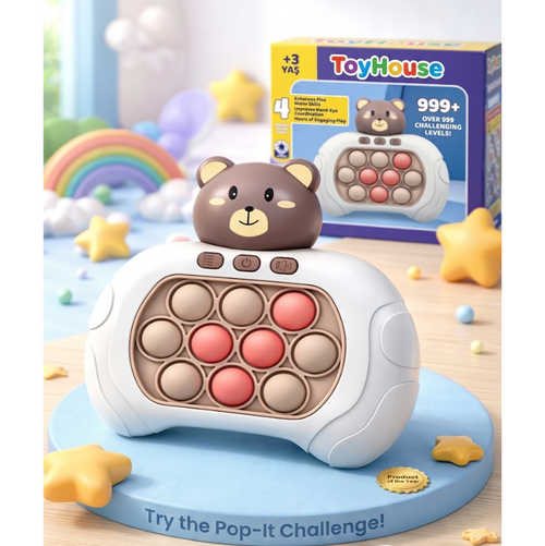 ToyHouse™ Işıklı Popit Oyun Konsolu – Refleks & Dikkat Geliştirici